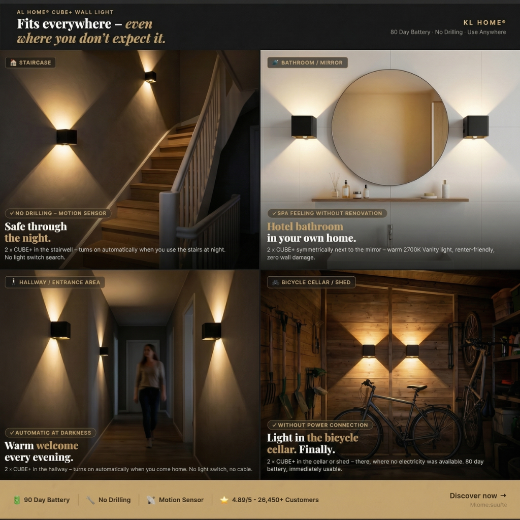 CUBE Wall lamp | Rechargeable