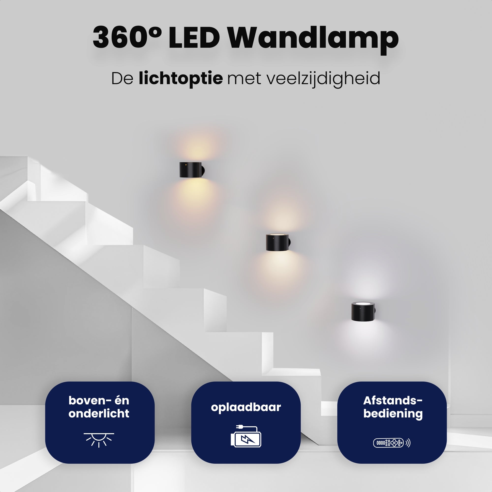 360 ° Rechargeable Wall lamp
